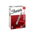 Sharpie Permanent Marker Metal Barrel Chisel Tip 1.5mm Black image