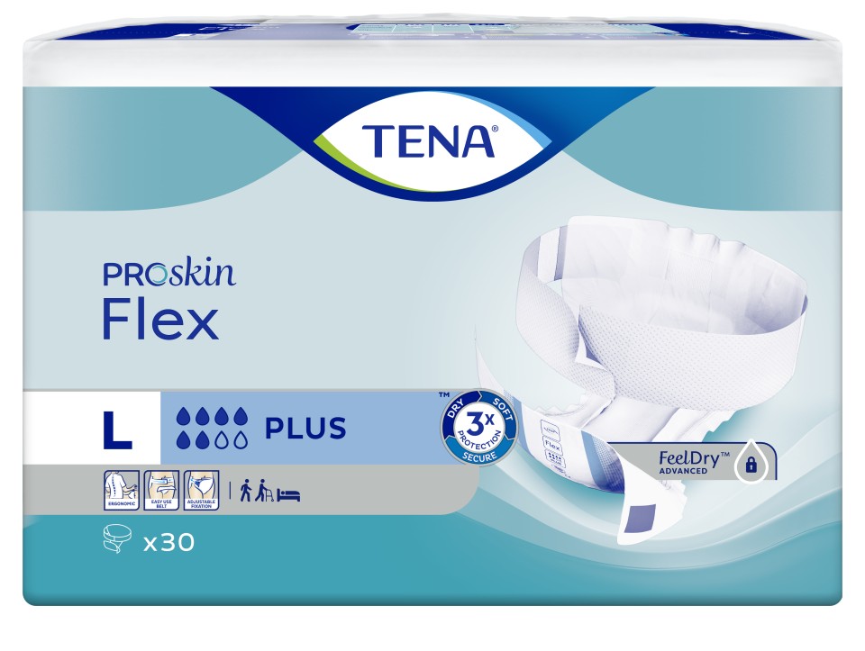 Tena Flex PROskin Plus Large Pack of 30