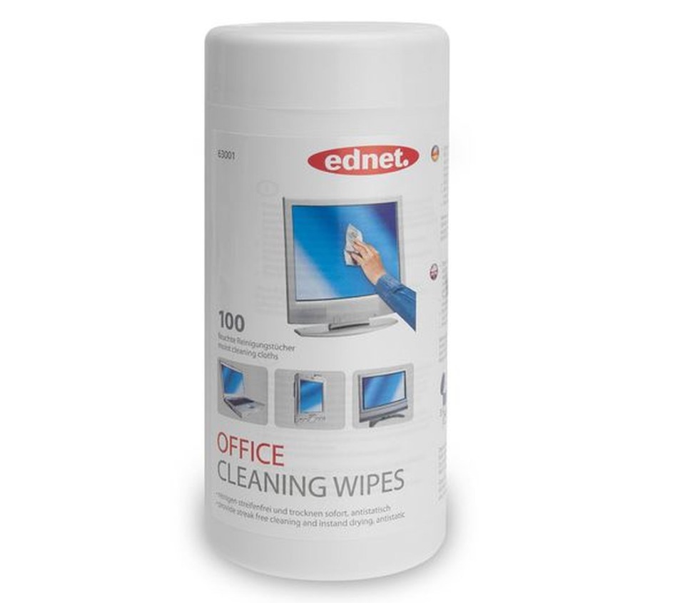 ednet Office Cleaning Wipes 100 Pack