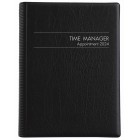 Collins 2024 Time Manager Appointment Diary A5 Day To Page Black image