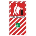 Fire Blanket Sign 210mm x 410mm Each image