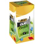 BIC Clic Ballpoint Pen Retractable Medium 1.0mm Black Box 50 image