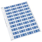 Codafile Lateral File Labels Alpha Letter D 25mm Sheet 40 image