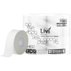 Livi Basic Jumbo Toilet Tissue 1 Ply White 500 meters per Roll 7005 Carton of 8 image