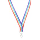 Lanyard Breakaway C-hook 20mm Rainbow image