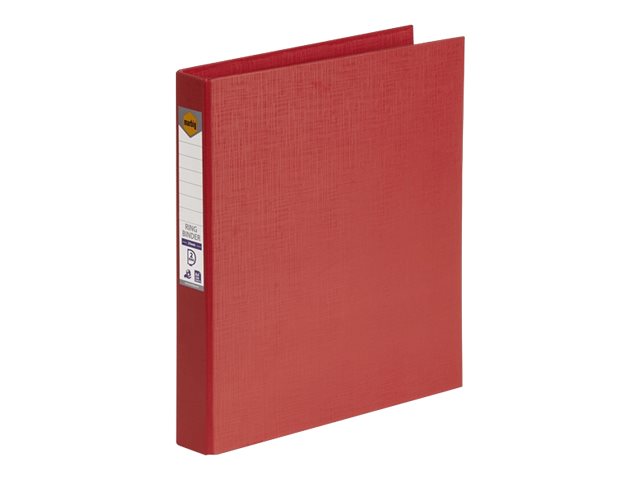 Marbig Ring Binder PE Linen A4 2D 25mm Red