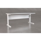 Cubit Highrise Electric Desk 1800Wx800Dmm White Top White Frame image