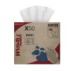 Wypall X50 Reinforced Wipers 4201 4 Ply 33.5cm x 49cm White Carton of 400 image