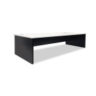 Sonic Straight Desk 1500Wx750Dmm White Top / Charcoal Frame  image