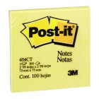 Post-it Notes Yellow 654-1 76x76mm 100 Sheet Pads Pack 12