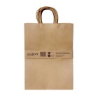 ecopack EP-TH03 310(w)+110(g) x 420(h)mm Twisted Handle Paper Bags Large Packet Of 25 image