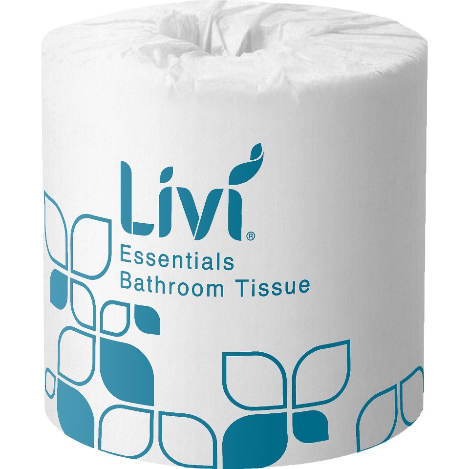 Livi Essentials Premium Toilet Tissue 2 Ply White 400 Sheets per Roll 1001 Carton of 48