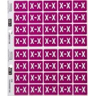 Filecorp C-Ezi Lateral File Labels Alpha Letter X 24mm Sheet 40 image