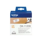 Brother Address Labels DK-11209 Small 29x62mm Black On White Roll 800 image