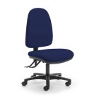 Alpha Task Chair 2 Lever High Back Navy Fabric  image