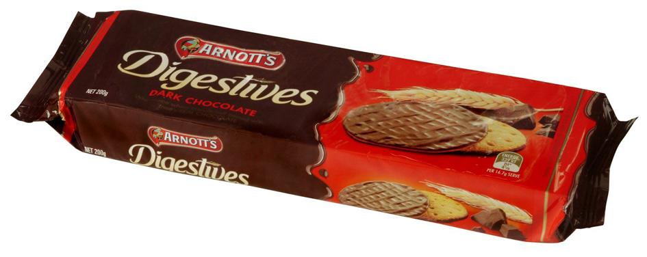 Arnotts 200G Dark Chocolate Digestive Biscuits