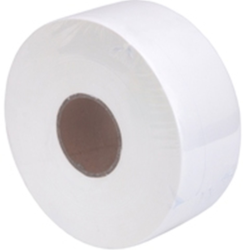Pacific Green Jumbo Toilet Roll 2 Ply White 300 meters per Roll GJ2A Carton of 8