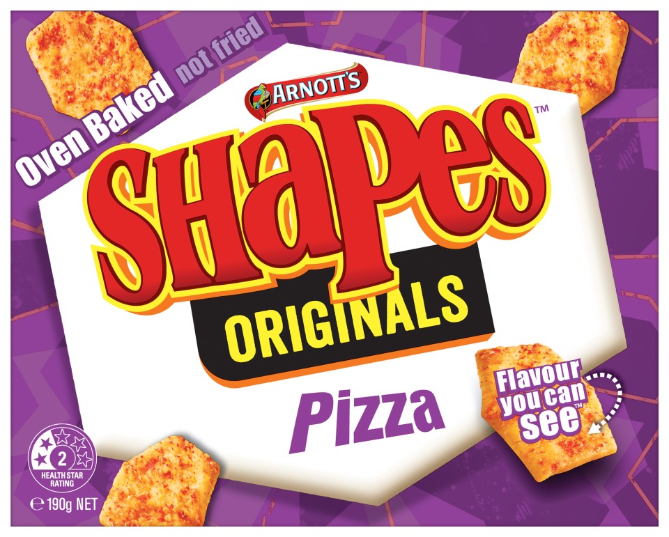 Arnotts Shapes Original Pizza 190g