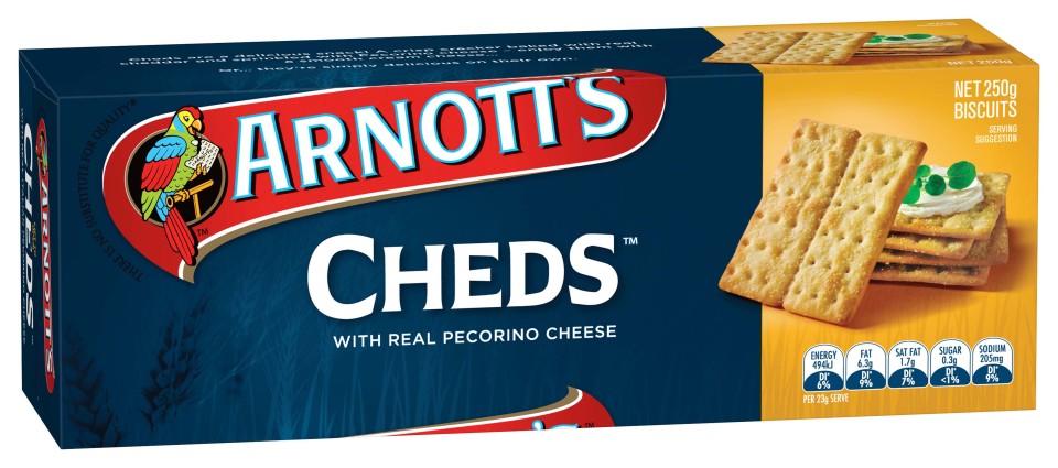 Arnotts Cheds 250g