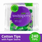 Swisspers 72534 Paper Stem Cotton Tips Box Of 240