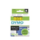 Dymo D1 Label Printer Tape Black On Yellow 24mmx7m image