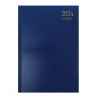 NXP 2024 Hardcover Diary A4 Day To Page Navy image
