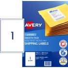 Avery Shipping Labels with Smooth Feed Laser Printers 199.6 x 289.1mm 250 Labels (959091 / L7167) image