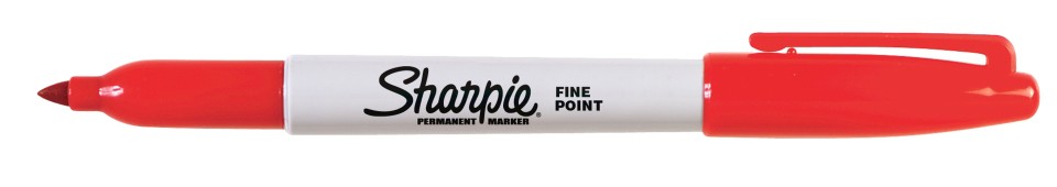 Sharpie Permanent Marker Fine Bullet Tip 1.0mm Red