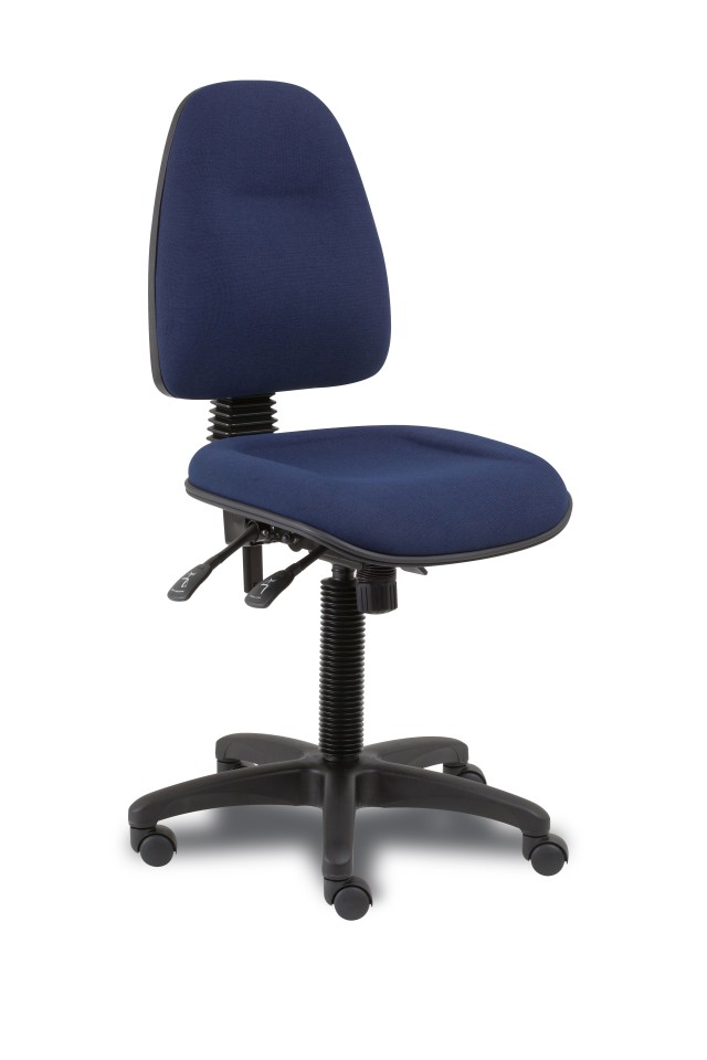 Spectrum 2 Task Chair 2 Lever High Back Navy Fabric