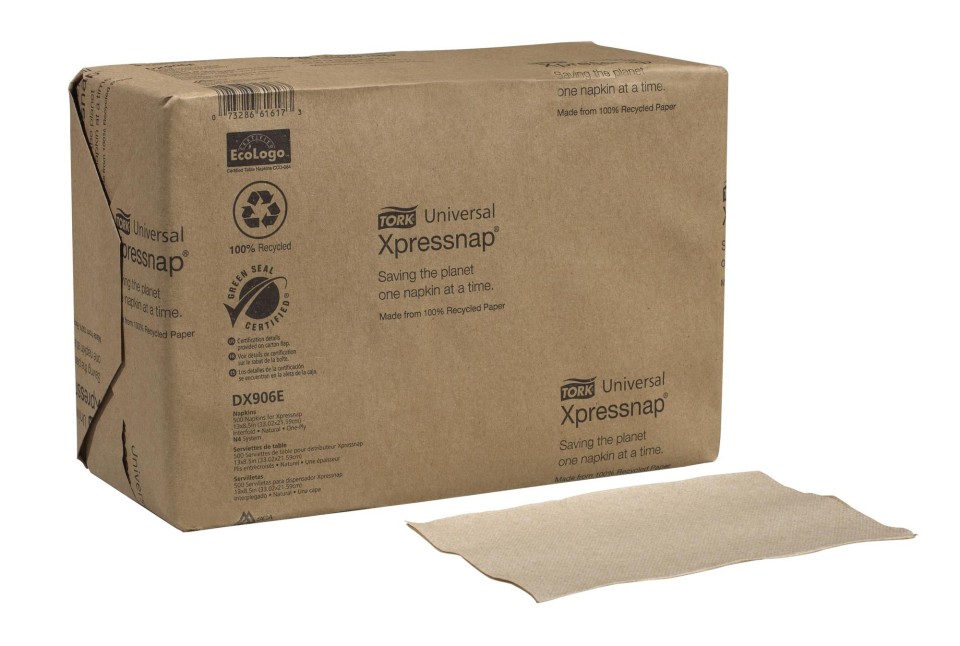 Tork Xpressnap Universal Napkin For Dispenser N4 Natural Pack 500