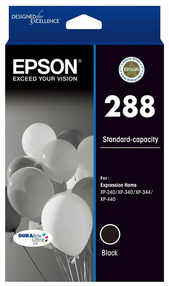 Epson 288 Durabrite Ultra Black Ink Cartridge