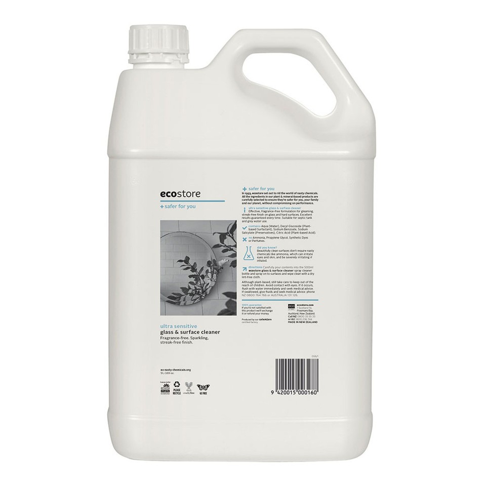 ecostore Glass And Surface Cleaner 5 Litre CG5