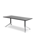 Eiffel Meeting Table 1800Wx900Dmm Black Woodgrain Top image