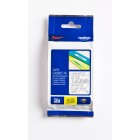 Brother P-Touch Labelling Tape Laminating TZe-135 12mm x 8m White On Clear image