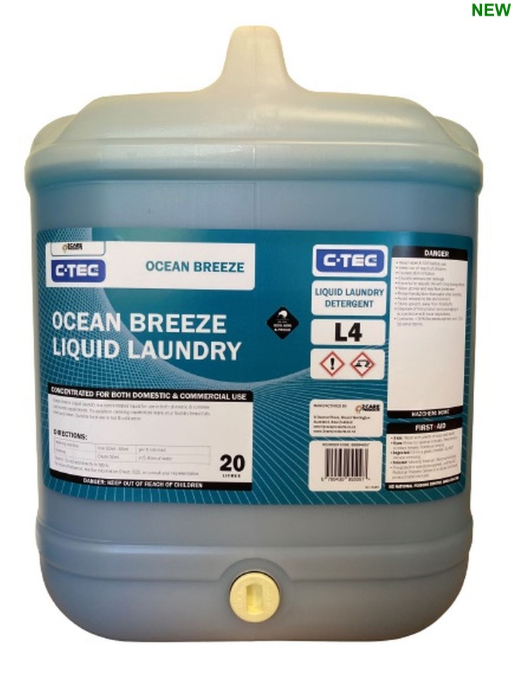 C-TEC Ocean Breeze Liquid Laundry Detergent 20 Litre