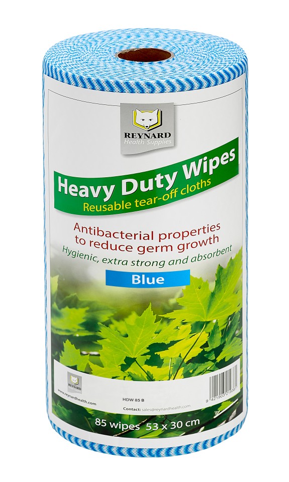 Reynard Blue Heavy Duty Antibacterial Wipes