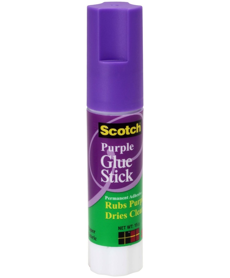 Scotch 15G Permanent Glue Stick Purple