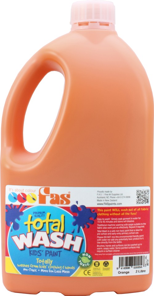 FAS Total Wash Poster Paint 2 Litre