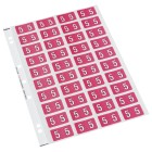 Codafile Lateral File Labels Number 5 25mm Sheet 40 image