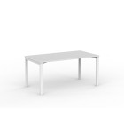 Knight Cubit Desk Fixed Height White Frame image