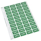 Codafile Lateral File Labels Alpha Letter V 25mm Sheet 40 image