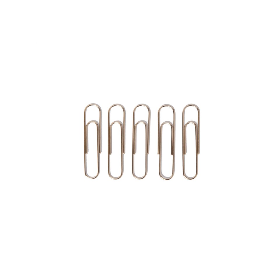 NXP Paper Clips Round Steel 33mm Box 100