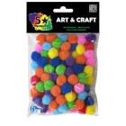 Five Star Pom Poms 20mm Bright Colours Pack 100 image