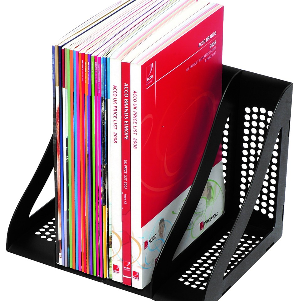 Marbig Enviro Book Rack Black Pack 4