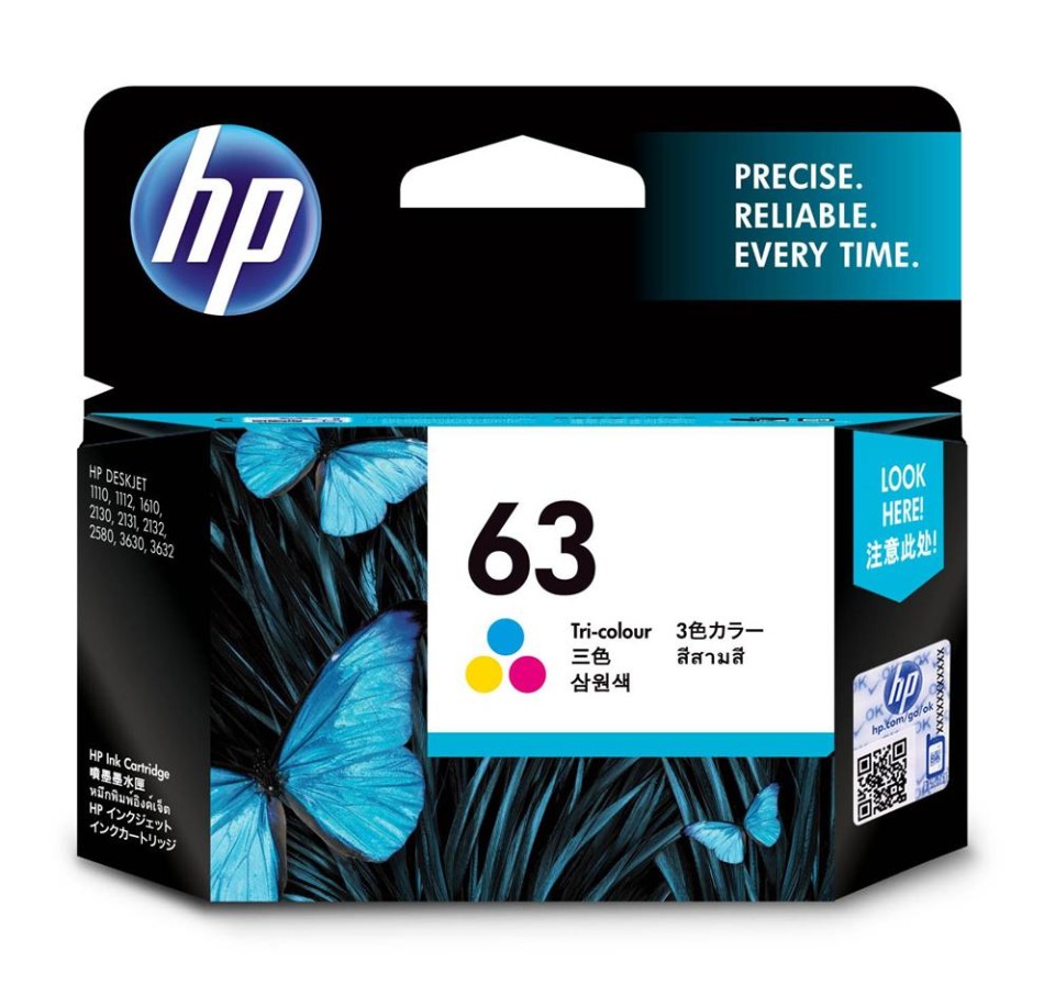 HP Ink Cartridge 63 Tri-Colour