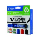 Pilot BeGreen V Board Master Whiteboard Marker Chisel Tip Assorted Colours Pack 5 image