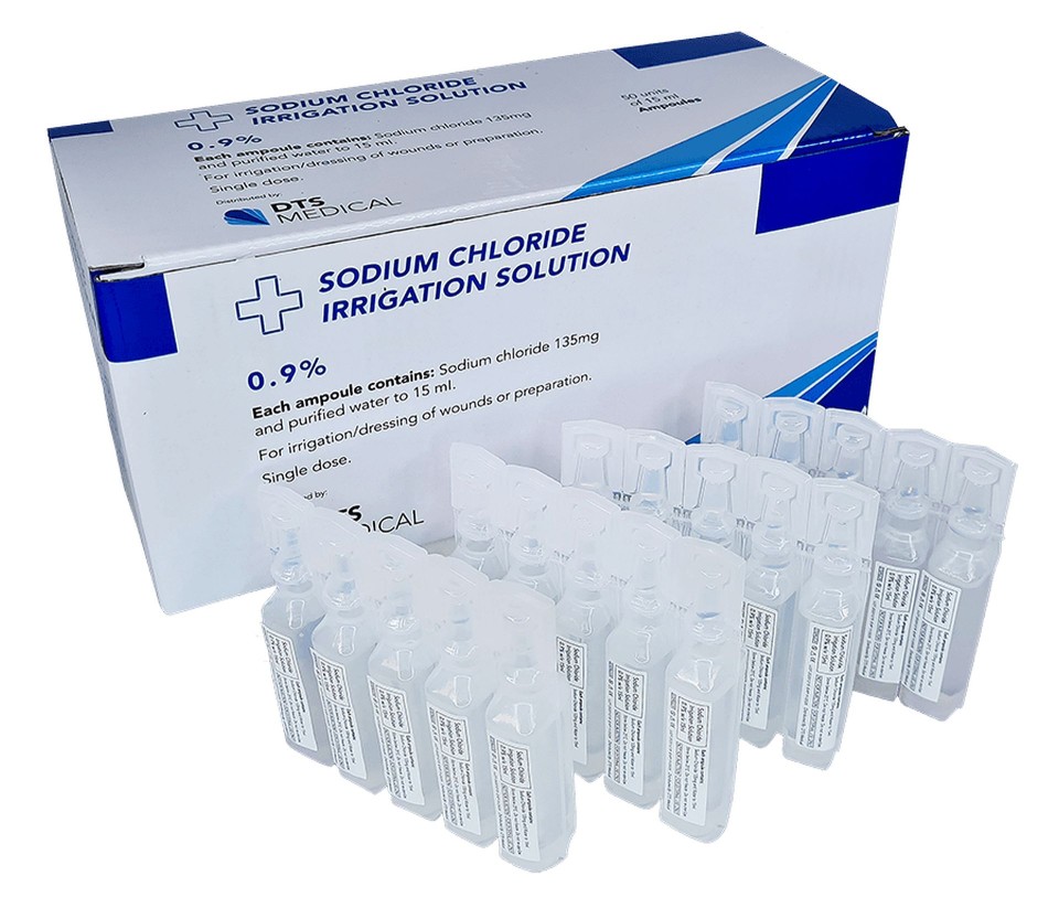Medical Saline Irrigation Ampoules 15ml Box Of 50