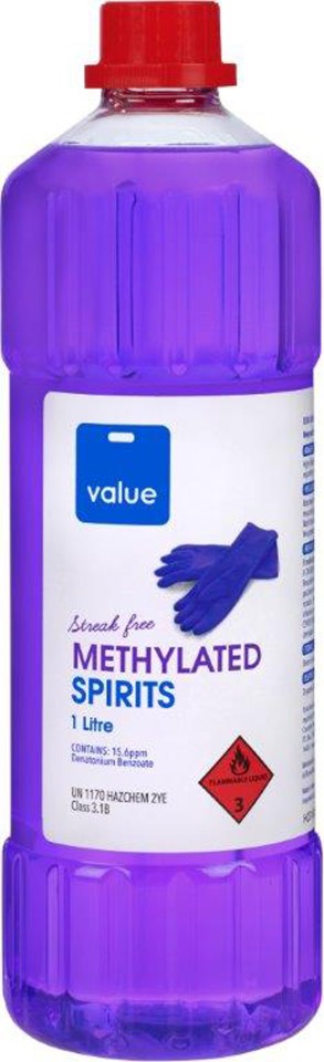 Methylated Spirits Budget Brand 1 Litre