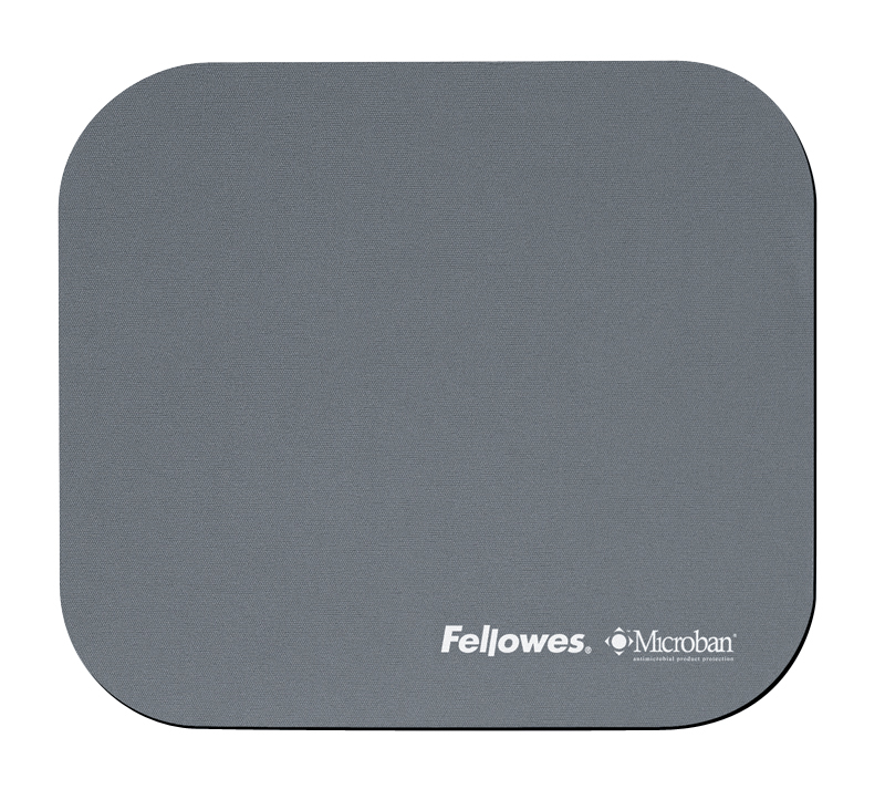 Fellowes Mouse Pad With Microban Protection Graphite