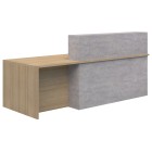 Block Reception LH Wheelchair Access Classic Oak / Cured Concrete image